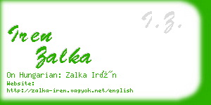 iren zalka business card